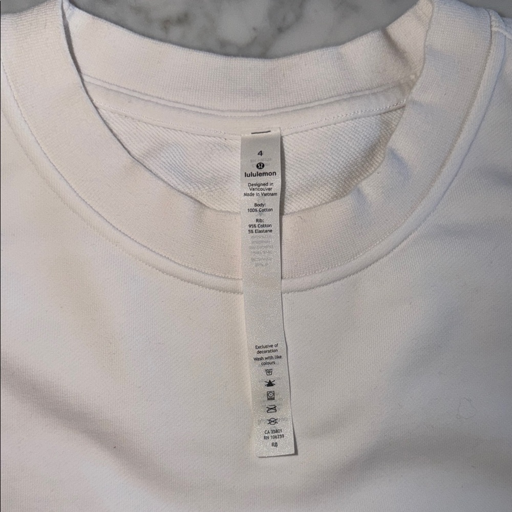 Lululemon Athletica White Crewneck Sweater - Picture 3 of 8